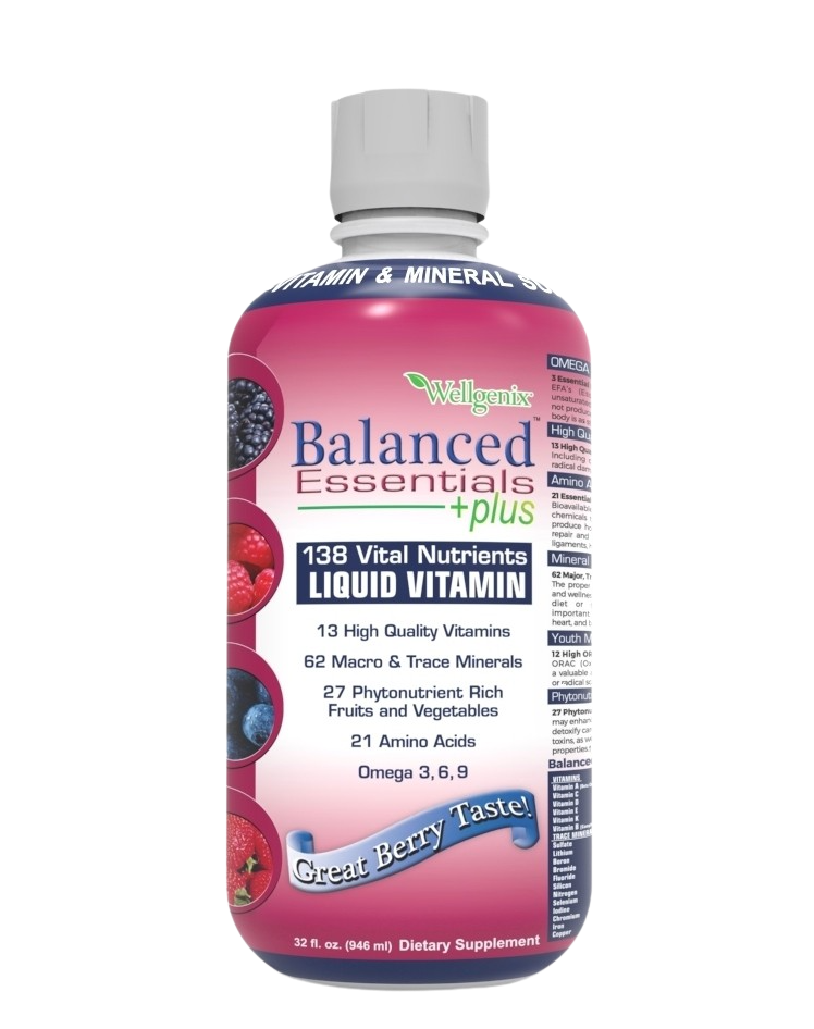 Liquid Vitamins Balanced Essentials Plus 138 Vital Nutrients– Wellgenix  Health